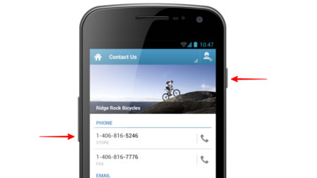 Captura de pantalla, método estándar Android Captura de pantalla, método estándar Android