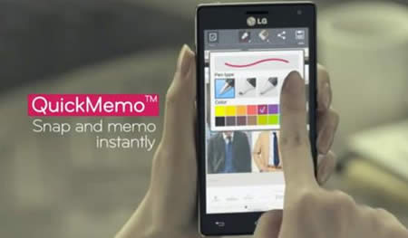 Captura de pantalla en un LG Captura de pantalla en un LG